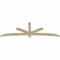 Ekena Millwork Alberta Rough Sawn Timber Gable Bracket, Douglas Fir, 96"W x 32"H x 2"D x 4"F, 8/12 Pitch GBW096X32X0204ALB00RDF - alternate 2